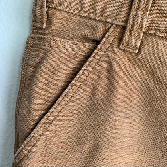Carhartt Mens Relaxed Fit Utility Work Canvas Pants in Brown - Picture 12 of 12